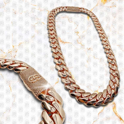 Cuban Prestige Rose Gold 18mm - CADENA