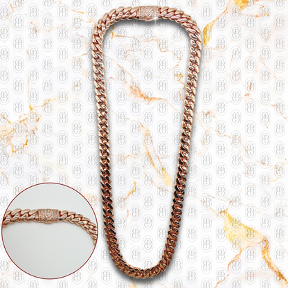 Cuban Prestige Rose Gold 10 mm - CADENA