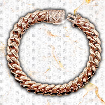 Cuban Prestige Rose Gold 10 mm - BRAZALETE