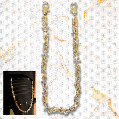 Spike Cross - PANTS CHAIN GOLD
