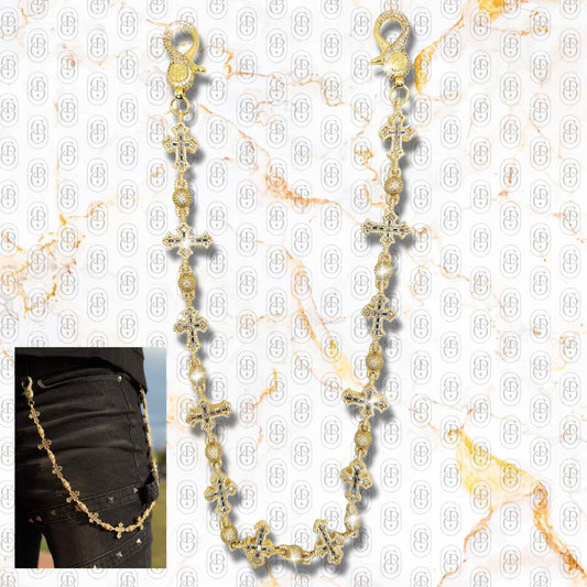 Capo Lux Cross - PANTS CHAIN GOLD