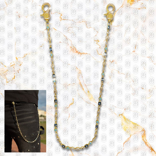 Azurra Reale - PANTS CHAIN GOLD