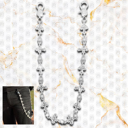 Capo Lux Cross - PANTS CHAINS SILVER