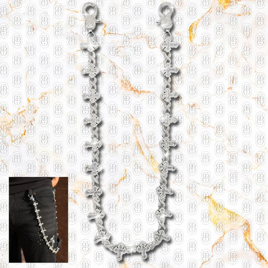 Croce Divina - PANTS CHAIN SILVER