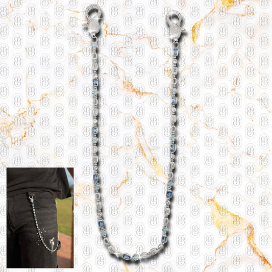 Azurra Reale - PANTS CHAIN SILVER