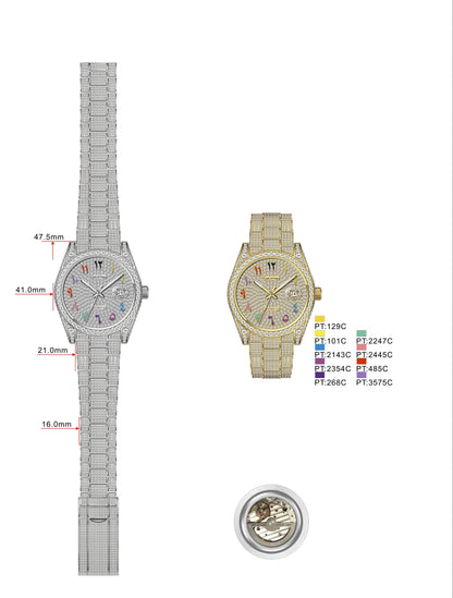Reloj Oro Monarch - Automatic (Moisanitas Certificadas)