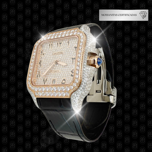 Reloj Capo Diamanto - Leather Edition Automatic (Moisanitas Certificadas)