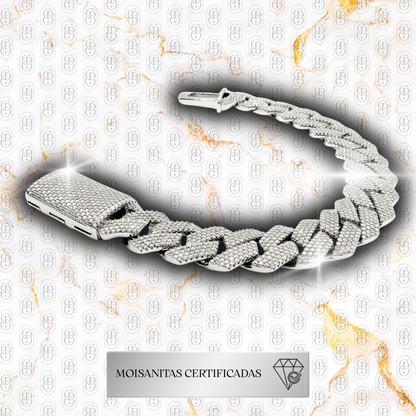 Cuban Imperial - BRAZALETE (Plata ley 925/ Moisanitas) 15MM