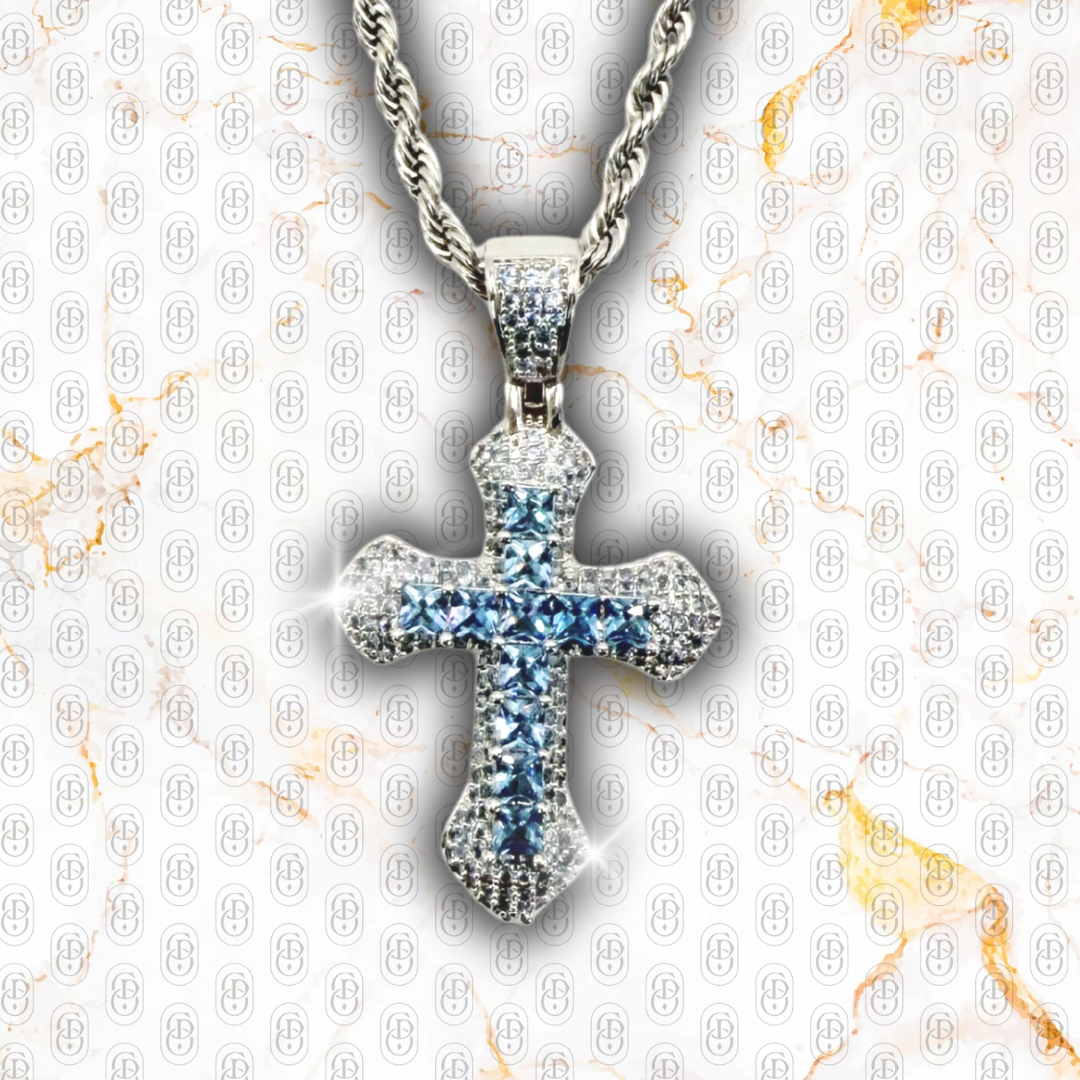 Sacred Brilliance - COLGANTE SILVER BLUE