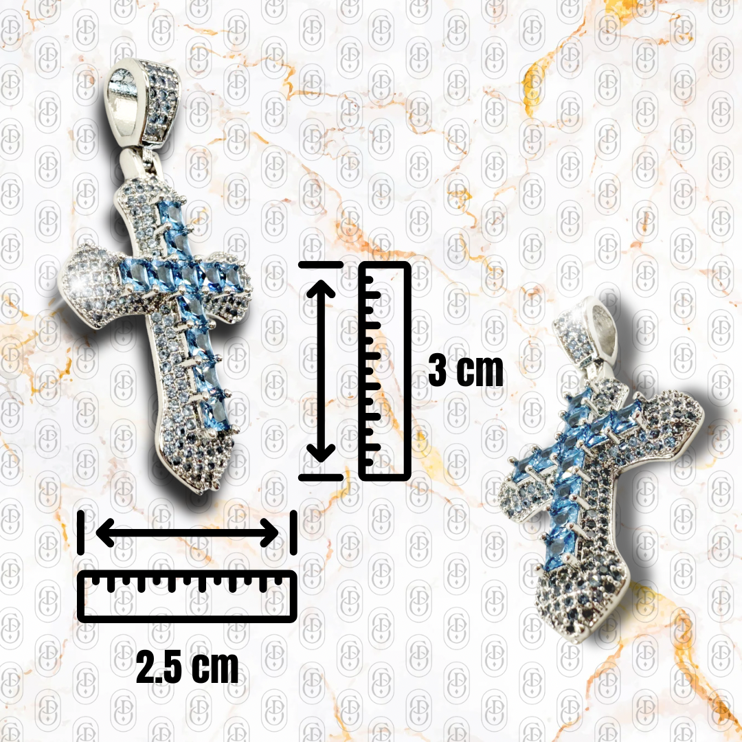 Sacred Brilliance - COLGANTE SILVER BLUE