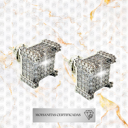 Fortezza - PENDIENTES (Plata Ley 925/Moisanitas)