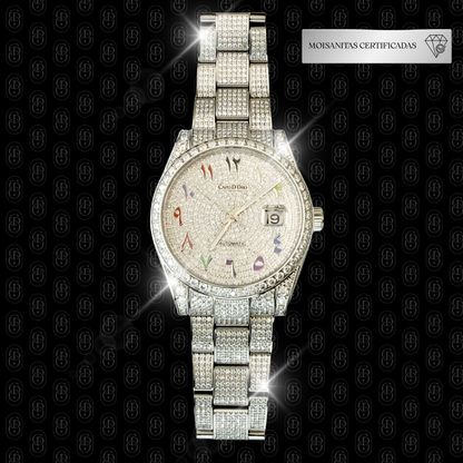 Reloj Oro Monarch White Gold - Automatic (Moisanitas Certificadas)