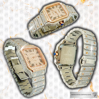 Reloj Diamanto Automatic - (Moisanitas Certificadas)