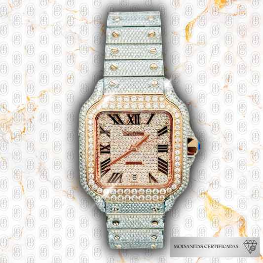 Reloj Diamanto Automatic - (Moisanitas Certificadas)