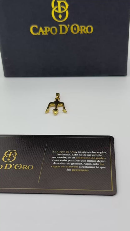 Vértigo - Colgante Sólido Chapado en Oro 18K