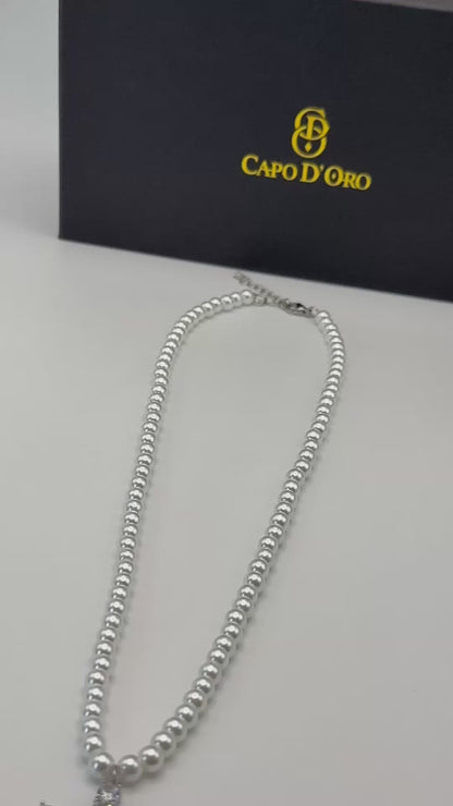 Pearl Cross - CADENA SILVER