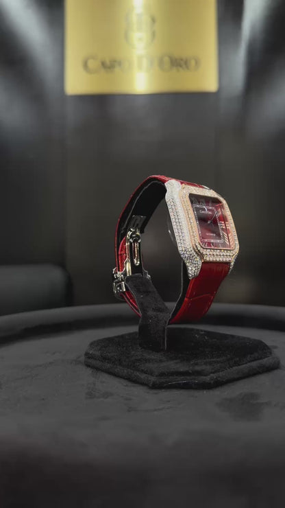 Reloj Capo Diamante – Cherry Royale (Moisanitas Certificadas)