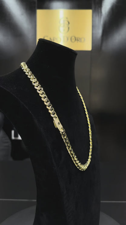 Royal Cuban Link Chain 10MM Gold – Cadena Cubana Oro 18K