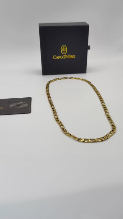 Fígaro Royale 6mm - Cadena Chapada en Oro 18K