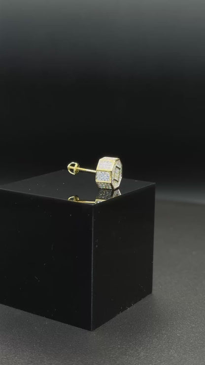 Imperium Cube - PENDIENTES GOLD