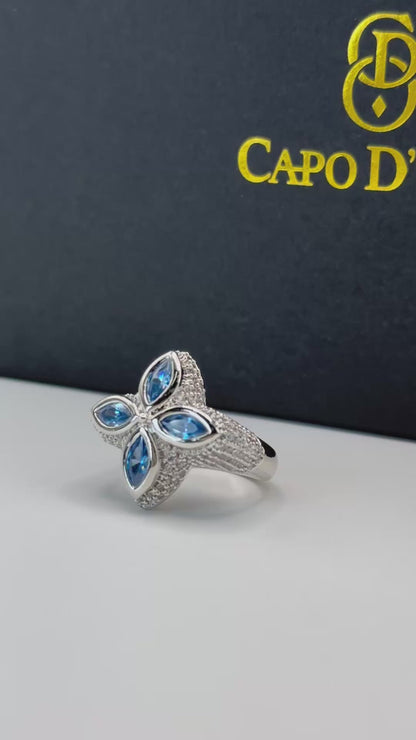 Lucky Royal Blue Sapphire - ANILLO SILVER