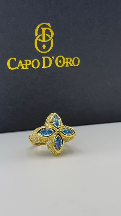 Lucky Royal Blue Sapphire - ANILLO GOLD