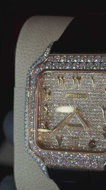 Reloj Capo Diamanto - Leather Edition Automatic (Moisanitas Certificadas)