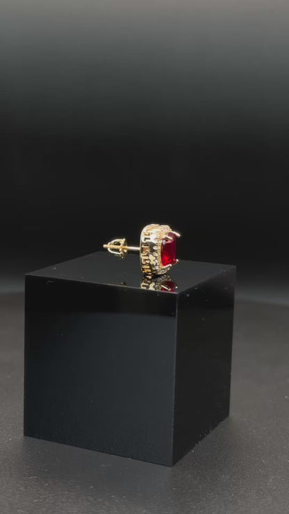 Cubic Rubi - PENDIENTES GOLD