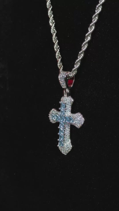 Sacred Brilliance - COLGANTE SILVER BLUE