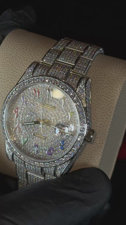 Reloj Oro Monarch White Gold - Automatic (Moisanitas Certificadas)