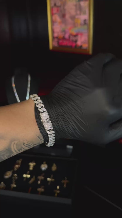 Oro Capital - BRAZALETE WHITE GOLD 10 mm