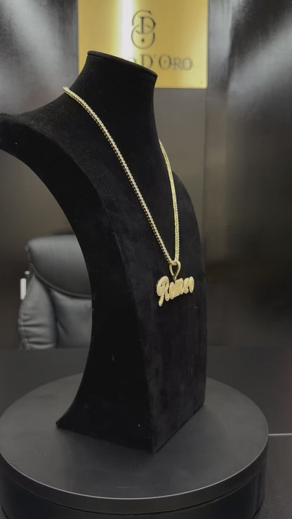 Colgante Script Royale Personalizado